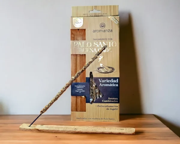 pack porta sahumerio 2 combo sahumerios más porta sahumerio aromanza