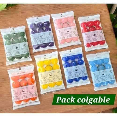 velas de noche x 12 VELAS DE NOCHE X 12 COLORES